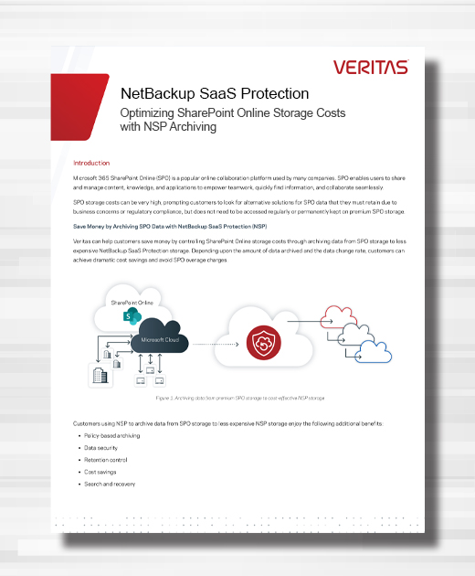 Veritas Alta SaaS Protection Use Cases